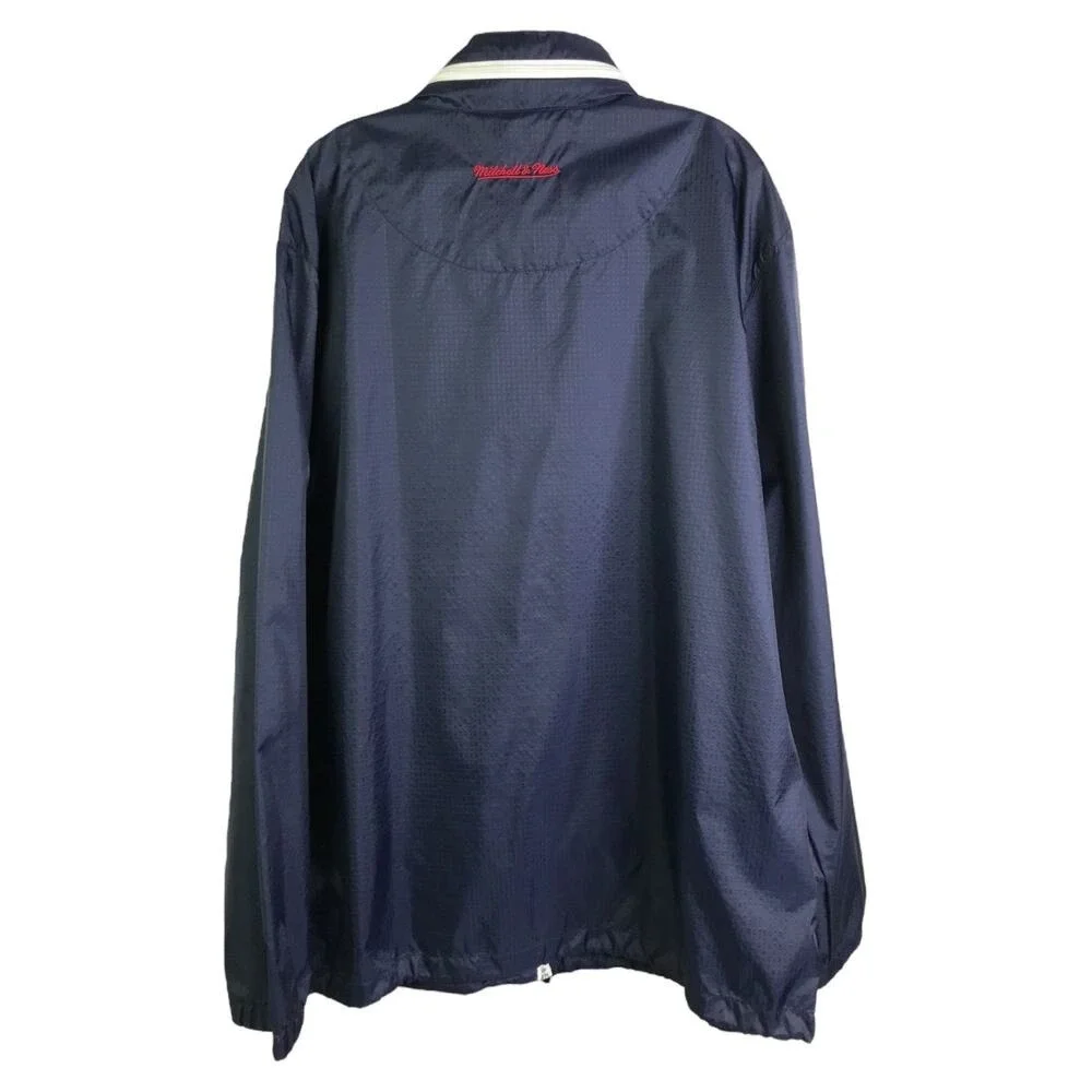 Mitchell & Ness Windbreaker Mens XXL Navy Boston Red Sox Outfield Ripstop Jacket